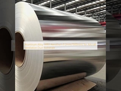 อลูมิเนียมอัลลอยด์ 3003 AeroDuct (1.2 มม./1500 มม.) สำหรับพื้นผิวท่อระบายอากาศของเครื่องบิน