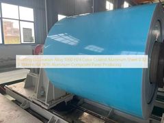 โลหะผสมตกแต่งอาคาร 1,060 H24 แผ่นอลูมิเนียมเคลือบสี 0.32 X 914 มม. Ral 9016 ผลิตแผงคอมโพสิตอลูมิเนียม