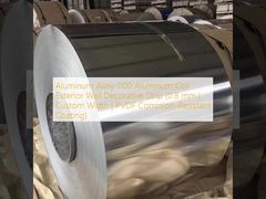 อลูมิเนียมอัลลอยด์ 1100 อลูมิเนียมคอยล์แถบตกแต่งผนังด้านนอก (0.8 มม. | ความกว้างที่กำหนดเอง | การเคลือบทนต่อการกัดกร่อน PVDF)