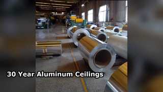 แผงฝ้าเพดานอะลูมิเนียม 30 ปี ทนทานและน้ำหนักเบา