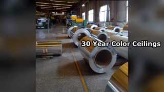 แผ่นฝ้าอลูมิเนียมสี 30 ปี