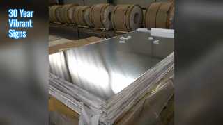 ป้ายอลูมิเนียมเพลท 30 ปี สี RAL