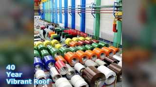 แผงหลังคา 40 ปี PVDF อลูมิเนียมคอยล์