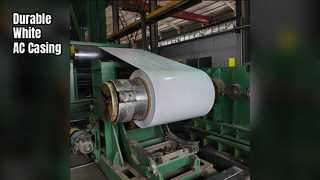 คอยล์อลูมิเนียมสำหรับหน่วย AC เคลือบสีขาวทนทาน