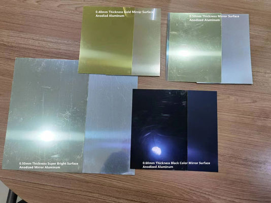 สับสนธิ 1070 H14 แอนอดีสอลูมิเนียมกระจกแผ่นความหนา 0.50 มม สําหรับการทําป้ายชื่อ