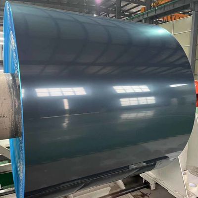 โลหะผสม 3003 Ral 7047 แผ่นอลูมิเนียมเคลือบ PVDF 0.75 มม. x 48 '' คอยล์อลูมิเนียมเคลือบสีล่วงหน้าสำหรับหลังคาพาณิชย์โลหะ