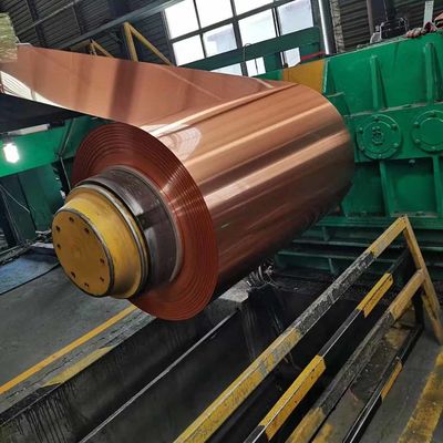 3105 H18 สายกลมอลูมิเนียมเคลือบด้วยสีทองแดง สําหรับการปั้นตารางหลังคา