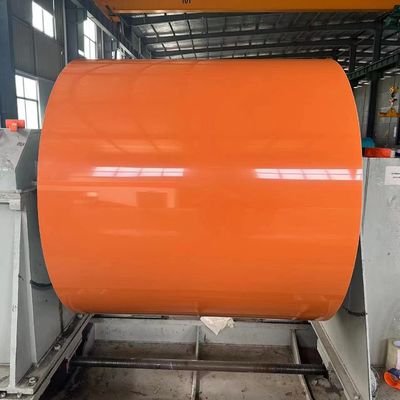 สีส้มเคลือบกลมอลูมิเนียมสําหรับการผลิต หลังคาและผนังหน้าต่าง