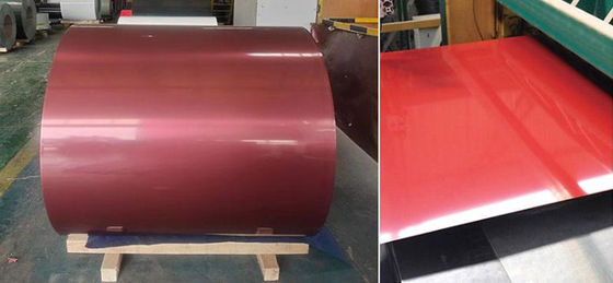 A1060 0.5mm-1000mm Multi Color Customized Color Coated Aluminum Coil สีหลายสี ที่เคลือบด้วยอลูมิเนียม