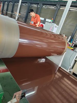 3003 H14 0.50 ความหนา แผ่นอลูมิเนียมเคลือบสี สําหรับหลังคาและวัสดุก่อสร้างผนัง