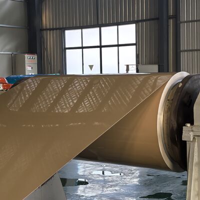 ผนังอลูมิเนียมเคลือบสีสําหรับผสมหลังคา 3105 PPG Paint Kynar PVDF Matte Grey Ral 7046 สายโค้งสีลวดล่วงหน้า 0.05 นิ้วหนา 49 นิ้วกว้าง